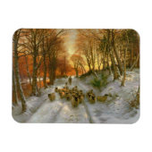 gestrahlt mit Abend-Stunden-Punkten Magnet (Horizontal)