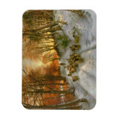 gestrahlt mit Abend-Stunden-Punkten Magnet (Vertikal)