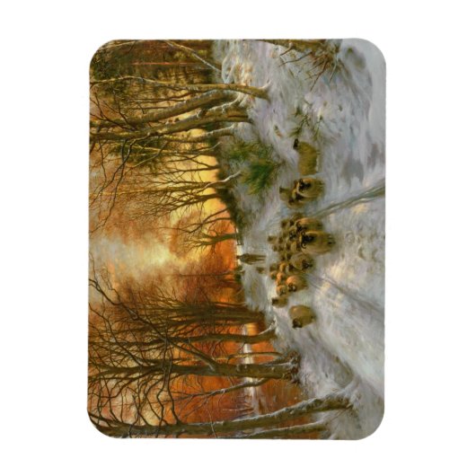 gestrahlt mit Abend-Stunden-Punkten Magnet (Vertikal)