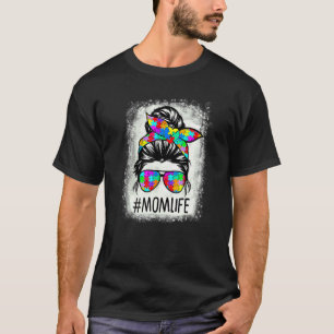 Gestrandetes Mamma Leben Unordentlicher Dutt Puzzl T-Shirt