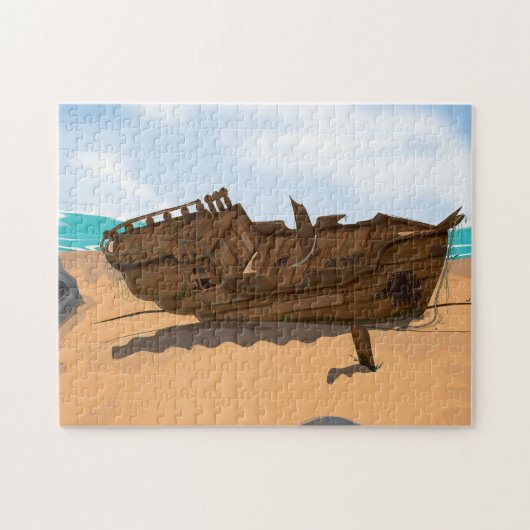 Gestrandetes Schiffswrack Puzzle (Horizontal)