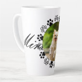 Gestreifbarer Hundeportrait Milchtasse (Linke Ecke)