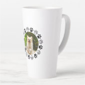 Gestreifbarer Hundeportrait Milchtasse (Rechte Ecke)