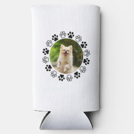 Gestreifbarer Hundeportrait Selters Dosenkühler