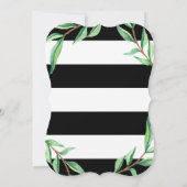 gestreift botanisch | Einladung zur Geburtstagspar (Rückseite)