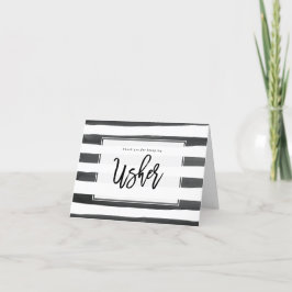 gestreift danke, dass du meine Visitenkarte bist Dankeskarte