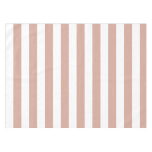Gestreift Dusty Pink Tischdecke