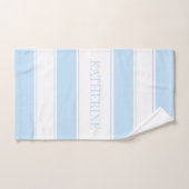 Gestreift hellblau und weiß badhandtuch set (Handtuch)