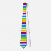 Gestreift in Regenbogenfarben Krawatte (Vorderseite)
