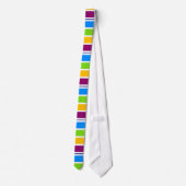 Gestreift in Regenbogenfarben Krawatte (Rückseite)