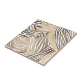 Gestreift Modern Neutral Beige Einfach Fliese (Seite)