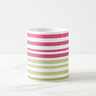 gestreift oliv rosa kaffeetasse