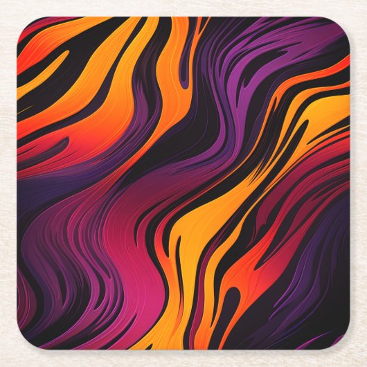 gestreift rechteckiger pappuntersetzer (Vorderseite)