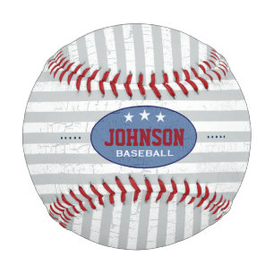 gestreift und personalisiert baseball