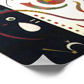 Gestreift von Wassily Kandinsky Poster (Ecke)