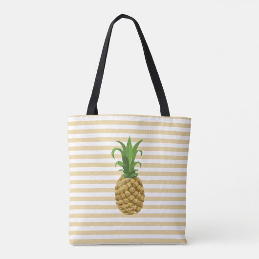 Gestreifte Ananas-Tasche Tasche (Rückseite)