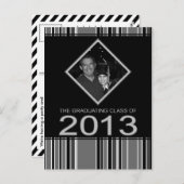 gestreifte Ankündigung des Abschlusses 2013 (Vorne/Hinten)