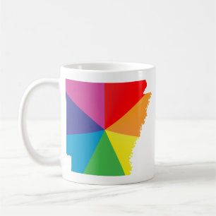 gestreifte arkansas. verworren. kaffeetasse