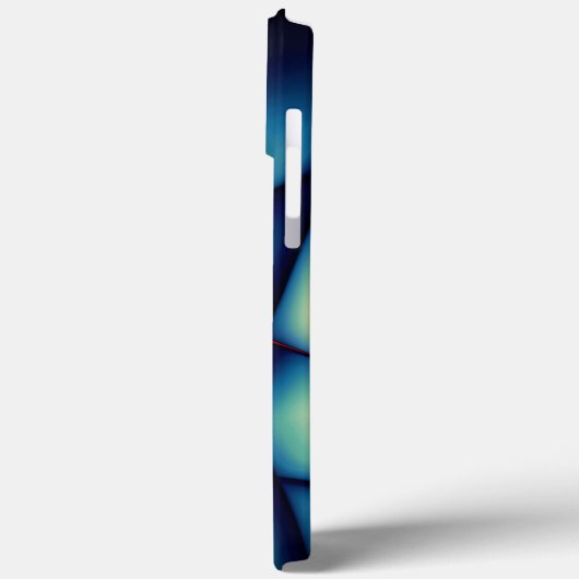 Gestreifte Ausschnitte, blau bis "Avocado Creme" Case-Mate iPhone Hülle (Rückseite / Links)