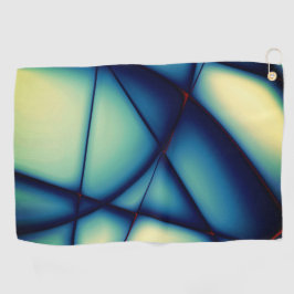 Gestreifte Ausschnitte, blau bis "Avocado Creme" Golfhandtuch