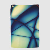 Gestreifte Ausschnitte, blau bis "Avocado Creme" Golfhandtuch (Vorderseite)