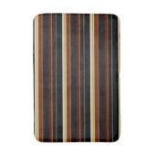 Gestreifte Badematte im Braun und im Schwarzen (Vorderseite Vertikal)