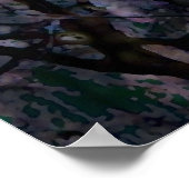 Gestreifte Bäume bei Twilight Poster (Ecke)