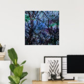 Gestreifte Bäume bei Twilight Poster (Heimbüro)
