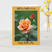 Gestreifte Bloom Portrait Karte (Gelbe Blume)