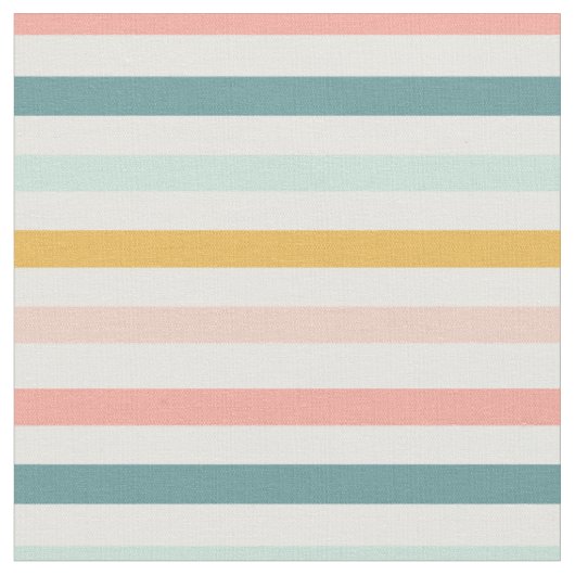 Gestreifte Boho-Rainbow-Pastelle Stoff (Nahaufnahme)