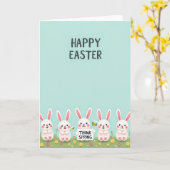 Gestreifte Bugs Frohe Ostern Karte (Gelbe Blume)