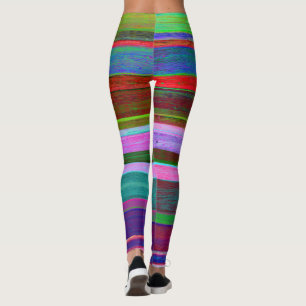 Gestreifte bunte Leggings