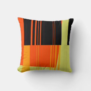 Gestreifte bunte Malerei Art Design Abstrakt Kissen