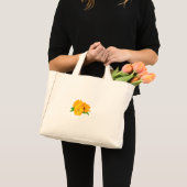 Gestreifte Calendula-Blume Mini Stoffbeutel (Vorderseite (Produkt))
