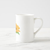 Gestreifte Calendula-Blume Porzellantasse (Rechts)