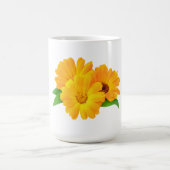 Gestreifte Calendula-Blume Verwandlungstasse (Zentrum)