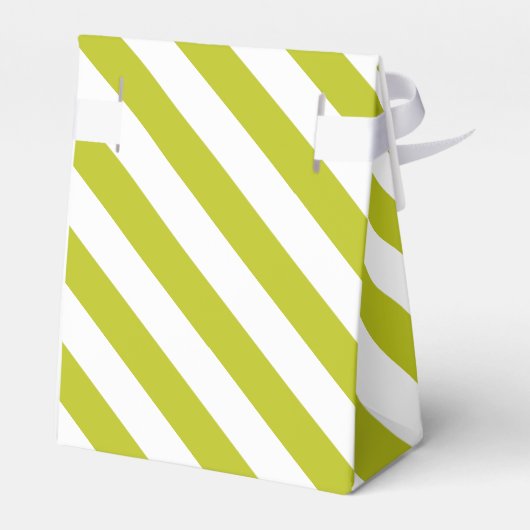 Gestreifte Chartreuse Geschenkschachtel (Rückseite)