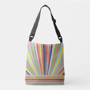 Gestreifte crossbody Mehrfarbentasche Tragetaschen Mit Langen Trägern