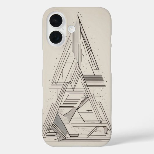 Gestreifte Dreiecke Art Case-Mate iPhone Hülle (Rückseite)