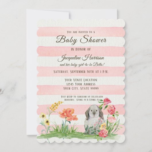 Gestreifte Einladung (Vorderseite)