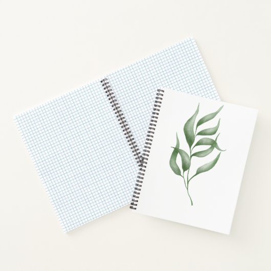 Gestreifte Eleganz: Custom Spiral Notebooks Notizblock (Innenseite)