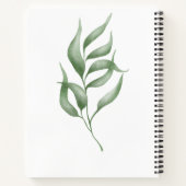 Gestreifte Eleganz: Custom Spiral Notebooks Notizblock (Rückseite)