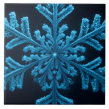 Gestreifte Eleganz: Intricate Blue Snowflake Desig