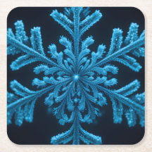Gestreifte Eleganz: Intricate Blue Snowflake Desig