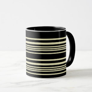 Gestreifte Eleganz-Tasse — Wärme in jedem Schluck Tasse