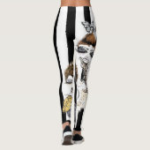Gestreifte Elf-Leggings Leggings (Rückseite)