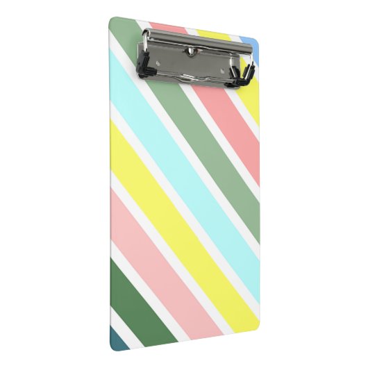 Gestreifte Farben der Bermuda Mini Klemmbrett (Schrägansicht)