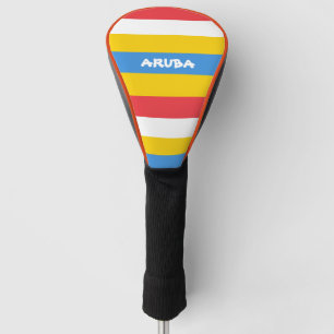 Gestreifte Farben der Flagge von Aruba Golf Headcover