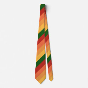 Gestreifte Farben des Herbstes Krawatte