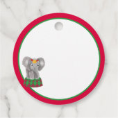 Gestreifte frei lebende Zirkustiere, primär farbig Geschenkanhänger (Rückseite)